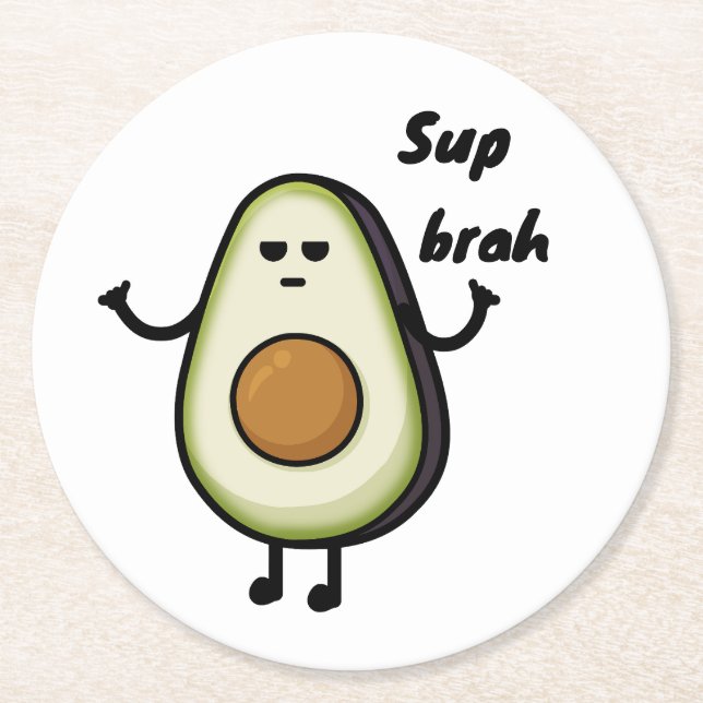 Dessous-de-verre Rond En Papier Bravocate (Devant)