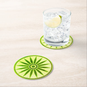 DESSOUS-DE-VERRE ROND EN PAPIER CADEAU POUR MAMAN, SŒUR, FILLE, AMIE