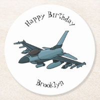 Caricature d'avion de chasse militaire