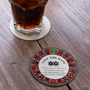Dessous-de-verre Rond En Papier Casino Las Vegas Roulette Roulette Enregistrer La 
