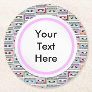 Dessous-de-verre Rond En Papier Cassette