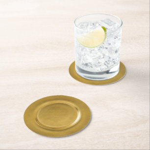 Dessous-de-verre Rond En Papier Chargeur d'or