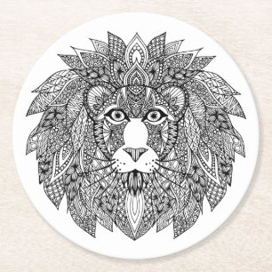 Dessous-de-verre Rond En Papier Chef inspiré 4 de lion