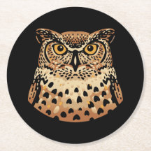 Chouette d'or pour Halloween, Thanksgiving, Automn