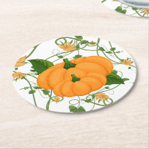 Citrouilles et vignes Halloween Thanksgiving