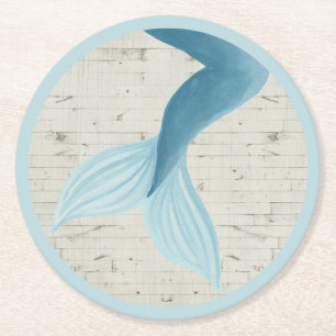 Dessous-de-verre Rond En Papier Collection peinte de sirène