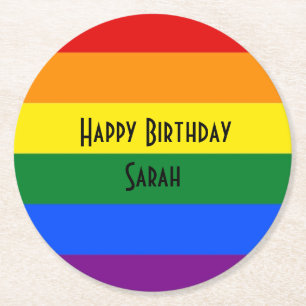 Dessous-de-verre Rond En Papier confettis en papier pour fête d'anniversaire arc-e