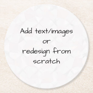 Dessous-de-verre Rond En Papier Créez Votre Propre Personnalisé