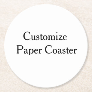 Dessous-de-verre Rond En Papier créez votre propre rond simple personnalisé