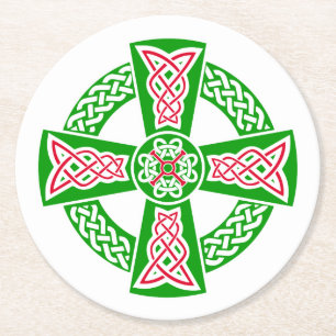 Dessous-de-verre Rond En Papier Croix celtique