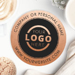 Dessous-de-verre Rond En Papier Cuivre de marque du logo promotionnel personnalisé<br><div class="desc">Créez votre propre dessous de verre personnalisé avec le logo de votre entreprise ou une image personnalisée. Les dessous de verre promotionnels customisés avec votre logo d'entreprise sont parfaits pour les dîners d'entreprise ou tout événement où les dessous de verre de marque seraient idéaux. Si vous avez un restaurant, un...</div>
