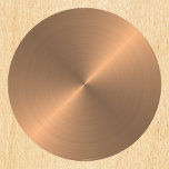 Dessous-de-verre Rond En Papier Cuivre Métal Look Circulaire Métal<br><div class="desc">Cette conception peut être personnalisée en choisissant l'option Modifier la conception. Vous pouvez également transférer sur d'autres objets. Contactez-moi à l'adresse colorflowcreations@gmail.com ou utilisez l'option conversation en haut de la page si vous souhaitez avoir cette conception sur un autre produit ou avez besoin d'aide. Voir d'autres de mes dessins ou...</div>