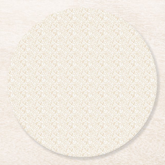 Dessous-de-verre Rond En Papier Custom Disposable Coasters | Printed Bar Style (Devant)