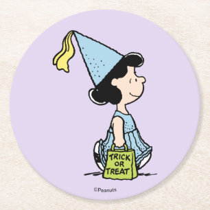 Dessous-de-verre Rond En Papier Déguisement de princesse Lucy pour Halloween Peanu