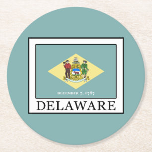 Dessous-de-verre Rond En Papier Delaware