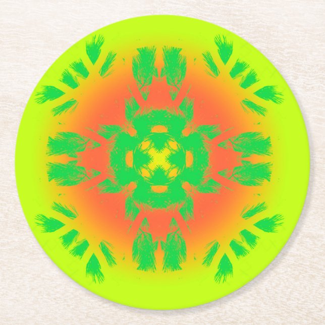 Dessous-de-verre Rond En Papier dessous de verre (Devant)