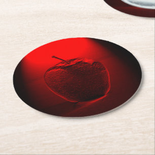 Dessous-de-verre Rond En Papier Dessous de verre Apple cristallisé