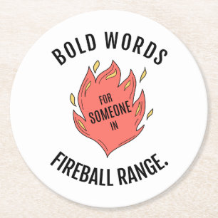 Dessous-de-verre Rond En Papier Dessous de verre D&D Fireball