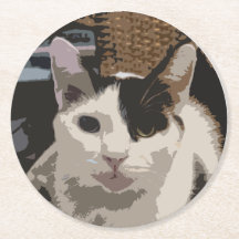 Dessous de verre de chat