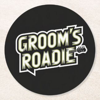 Dessous-de-verre Rond En Papier Dessous de verre de mariage rock et roll