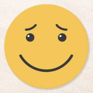 Dessous-de-verre Rond En Papier dessous de verre de papier mignons 6/9