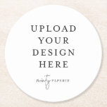 Dessous-de-verre Rond En Papier Dessous de verre de papier rond<br><div class="desc">Customisez votre design dans Templett. Une fois la modification terminée,  téléchargez votre fichier dans un format JPG (n'oubliez pas d'activer l'option de fond perdu). Téléchargez votre design ici en cliquant sur le bouton bleu "Personnaliser".</div>
