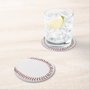 Dessous-de-verre Rond En Papier Dessous de verre de papier rond de baseball