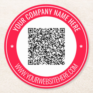 Dessous-de-verre Rond En Papier Dessous de verre de papier texte personnalisé de c