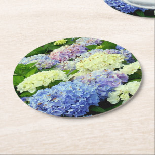 Dessous-de-verre Rond En Papier Dessous de verre DE PARTI Mix-PAPIER Hydrangea