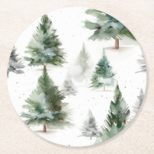 Dessous-de-verre Rond En Papier Dessous de verre de perroquets tropicaux