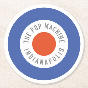 Dessous-de-verre Rond En Papier Dessous de verre du Roundel Party