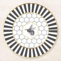 Dessous de verre en papier Queen Bee