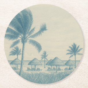 Dessous-de-verre Rond En Papier Dessous de verre en papier Riviera