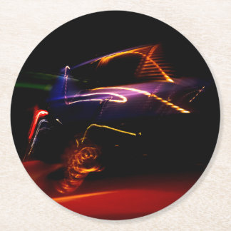 Dessous-de-verre Rond En Papier dessous de verre en papier rond de la voiture viol