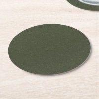 Dessous de verre en papier texturé vert mousse fon