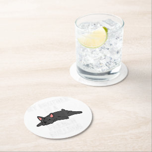 Dessous-de-verre Rond En Papier Dessous de verre en pierre de l'aile de Bulldog C