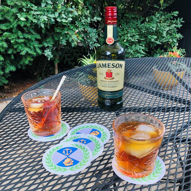 Dessous-de-verre Rond En Papier Dessous de verre JFN Laurel (Créateur téléchargé)