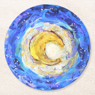 Dessous-de-verre Rond En Papier Dessous de verre nocturne