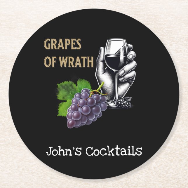 Dessous-de-verre Rond En Papier Dessous de verre papier (Devant)