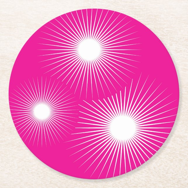 Dessous-de-verre Rond En Papier Dessous de verre papier (Devant)