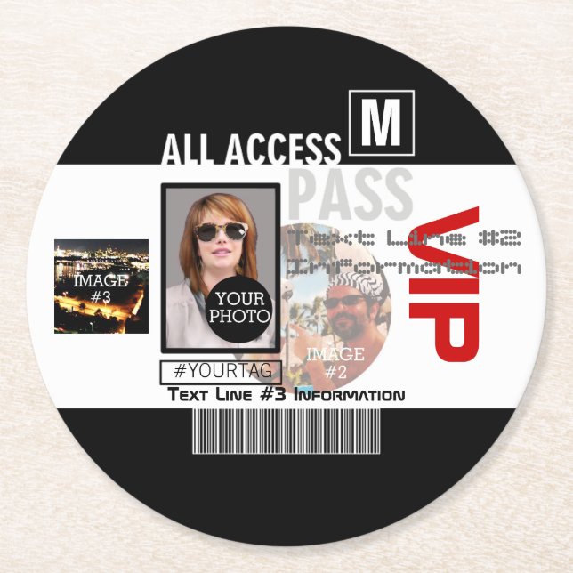 Dessous-de-verre Rond En Papier Dessous de verre papier (Devant)