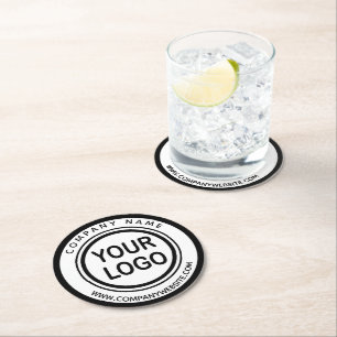 Dessous-de-verre Rond En Papier Dessous de verre papier rond du logo commercial pe