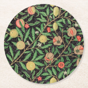 DESSOUS-DE-VERRE ROND EN PAPIER DESSOUS DE VERRE PAPIER : WILLIAM MORRIS : POMEGRA