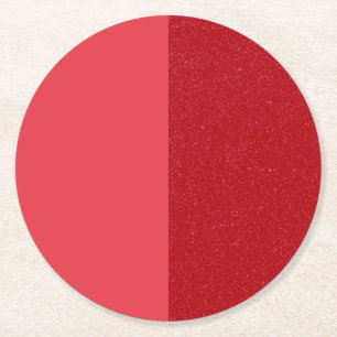 Dessous-de-verre Rond En Papier Dessous de verre personnalisés demi-bruit rouge to