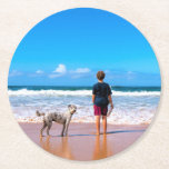 Dessous-de-verre Rond En Papier Dessous de verre photo personnalisé Votre propre c<br><div class="desc">Dessous de verre de papier photo personnalisés - Faites votre propre design - Famille personnalisée / Amis / Animaux de compagnie ou Dessous de verre personnel - Ajouter votre photo / ou Texte / Nom - Redimensionner et déplacer ou supprimer et ajouter des éléments / du texte avec l'outil de...</div>