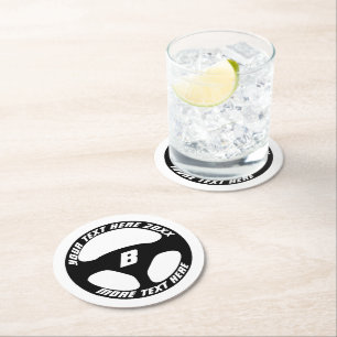 Dessous-de-verre Rond En Papier Dessous de verre pour boissons automobile avec log