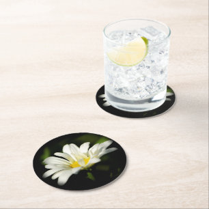 Dessous-de-verre Rond En Papier Dessous de verre rond Oxeye Daisy
