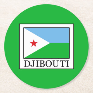 Dessous-de-verre Rond En Papier Djibouti