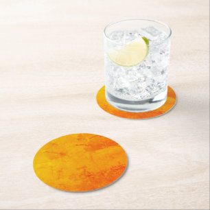 Dessous-de-verre Rond En Papier do-it-yourself Ajouter Un Texte Ou Un Logo D'Image