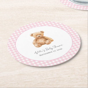 Dessous-de-verre Rond En Papier Douce Baby-Shour Ourson Classique Prépa